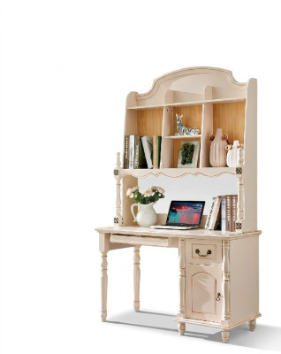 Desk set cabinet + armchair office desk with drawers PC table 2 pcs.