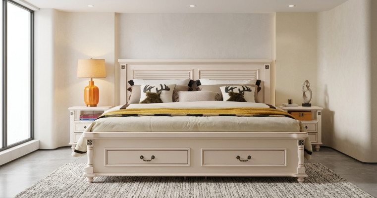 Double hotel beds bedroom 180x200 cm wood wooden bed bed design luxury