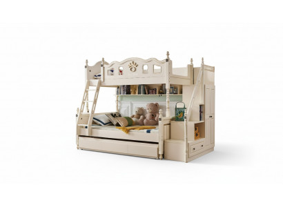 Bunk bed bed double-decker loft bed children's beds wood classic furniture room