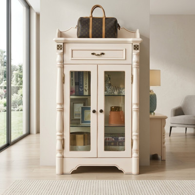 Cabinet Dresser Display Cabinet Colonial Style Furniture Sideboard Sideboards Wood New