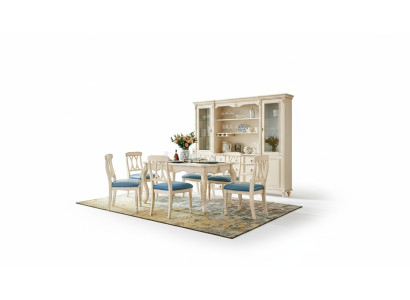 Dining room furniture dining table 6 x chair dining set wood kitchen group suite new 7-piece set.