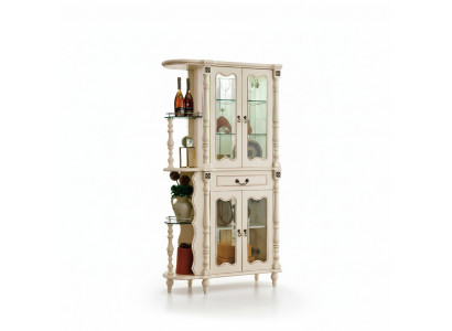 Display cabinet living room classic glass bar wood cabinet glass cabinet