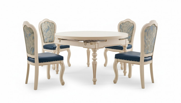 Round Baroque dining table classical dining tables furniture tables wooden furniture new