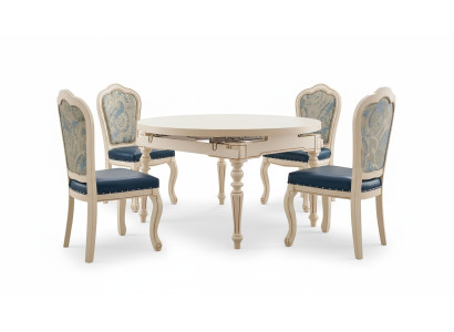 Round Baroque dining table classical dining tables furniture tables wooden furniture new