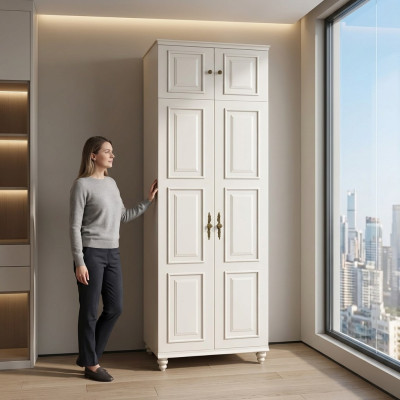 Wardrobe Closet Baroque Style Furniture Classic Bedroom Wardrobes Wood