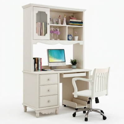 Country-style desk armchair office table PC table desks 2-piece new tables