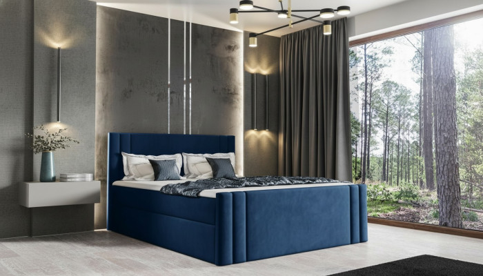 Bed Bedroom Beds Upholstery Design Double Luxury 180x200 Box Spring New
