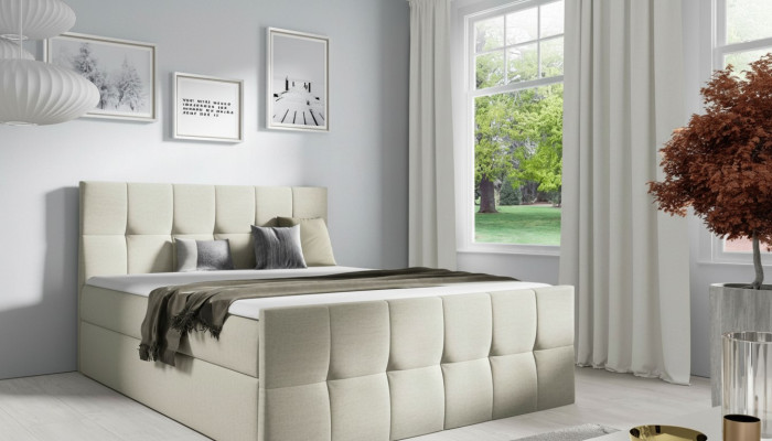 Bed Bed box Spring box bed Bedroom Upholstered Design Double Modern