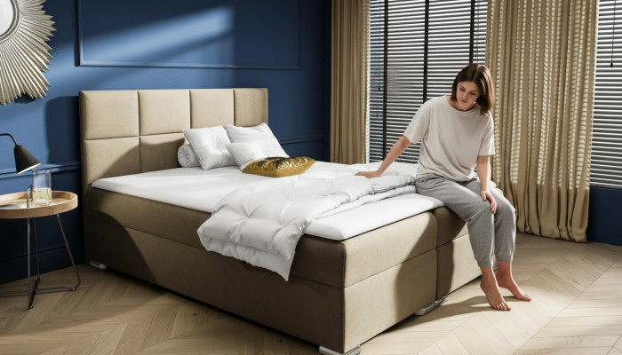 Box spring bed bedroom upholstery design double hotel modern bed bed box