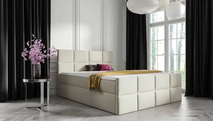 Bed bed box spring bed bedroom upholstery design double hotel modern