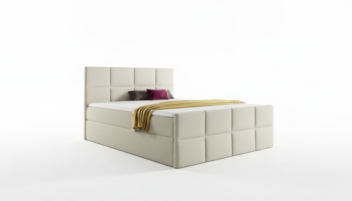 Bed bed box spring bed bedroom upholstery design double hotel modern