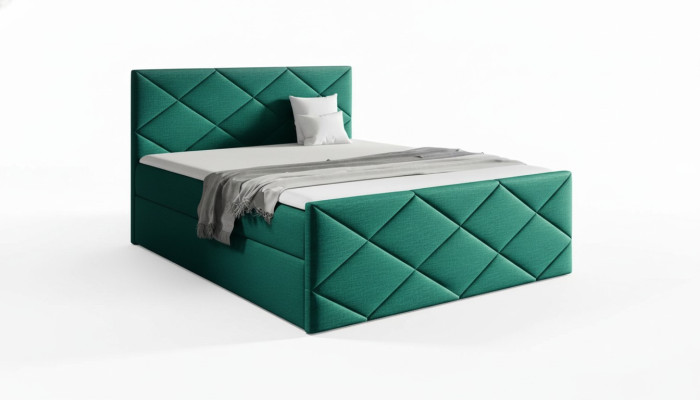 Bed, Bed Box, Box Spring Bed 180x200, Bedroom Design, Double, Modern.