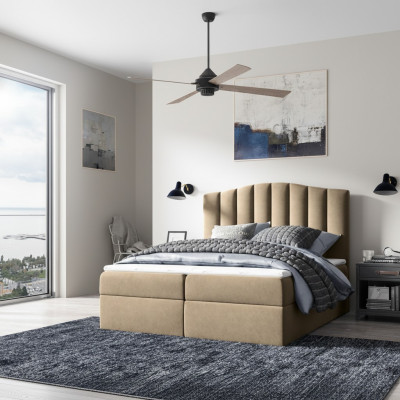Bedroom design double hotel luxury bed, bed box, box spring bed 180x200 new