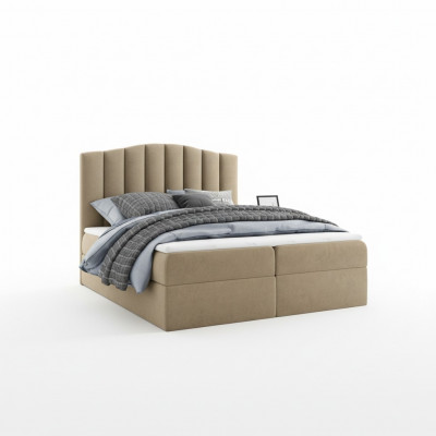 Bedroom design double hotel luxury bed, bed box, box spring bed 180x200 new