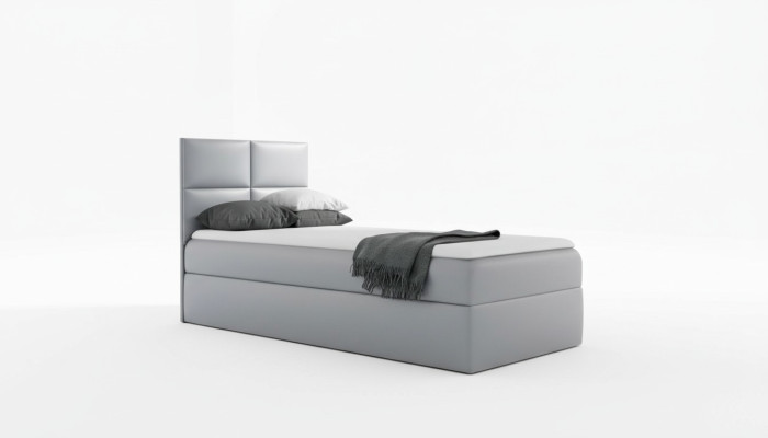 Bed bed box, bedroom design, hotel single 80 cm, youth bed, box spring bed.