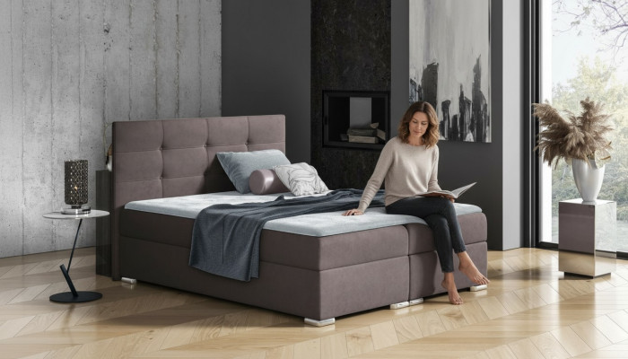 Bed bed frame box spring bed 160x200 bedroom design double hotel modern