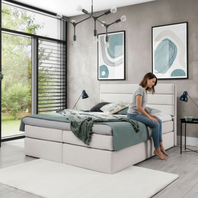 White bed box spring bed 180x200 bedroom design double hotel modern furniture