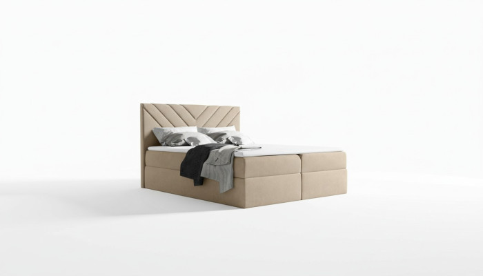 Bed, bed frame, box spring bed, double, hotel, modern, bed frame, beds, bedroom