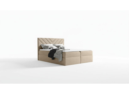 Bed, bed frame, box spring bed, double, hotel, modern, bed frame, beds, bedroom