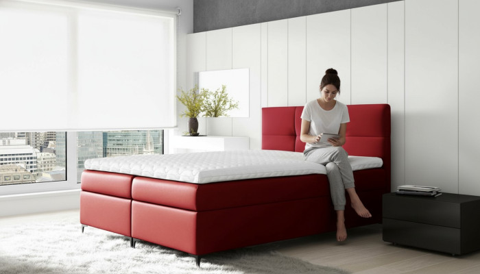 Luxury furniture double hotel bed bedroom beds box spring bed upholstered bed new