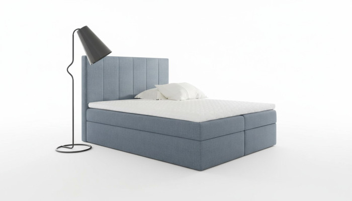 Modern bed bedroom beds fabric box spring bed textile design double hotel