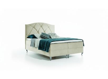 Chesterfield box spring bed furniture beds king size velvet hotel new bedroom