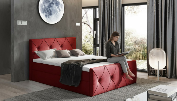 Bed box bed bedroom beds box spring bed textile design double hotel new