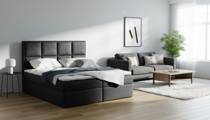 Box spring bed design double hotel modern bed bedroom beds storage box new