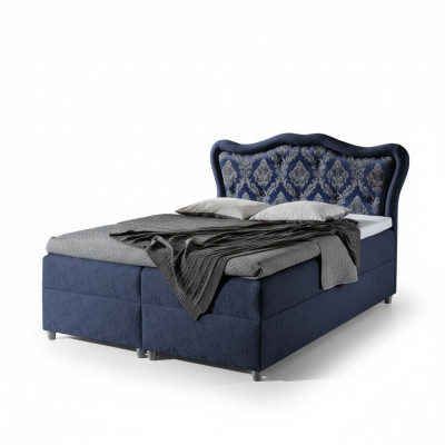 Classic bed box spring beds baroque bedroom furniture luxury interior