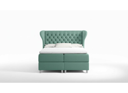 Chesterfield box spring bed furniture beds king size velvet hotel new bedroom