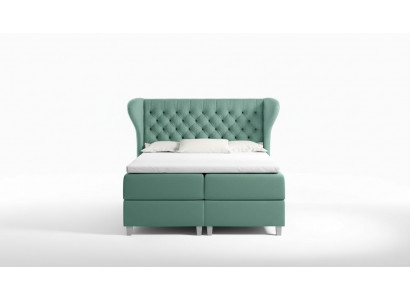 Chesterfield box spring bed furniture beds king size velvet hotel new bedroom
