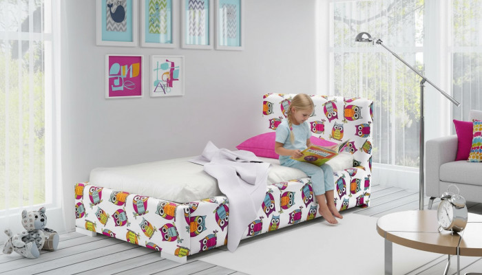 Youth bed children's bed kids design modern bed children's room 90 cm bed box new
