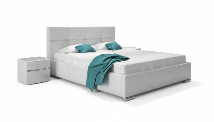 Bed frame design double hotel modern bed bedroom beds white new