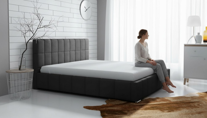 Bed frame Design Double Hotel Modern Bedroom Bed Beds Upholstered Bed New