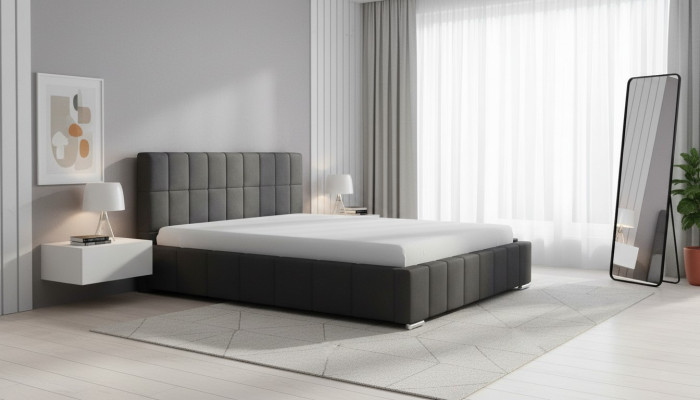 Bed frame Design Double Hotel Modern Bedroom Bed Beds Upholstered Bed New