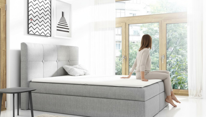 Box spring bed design double hotel modern bed bedroom beds 160cm