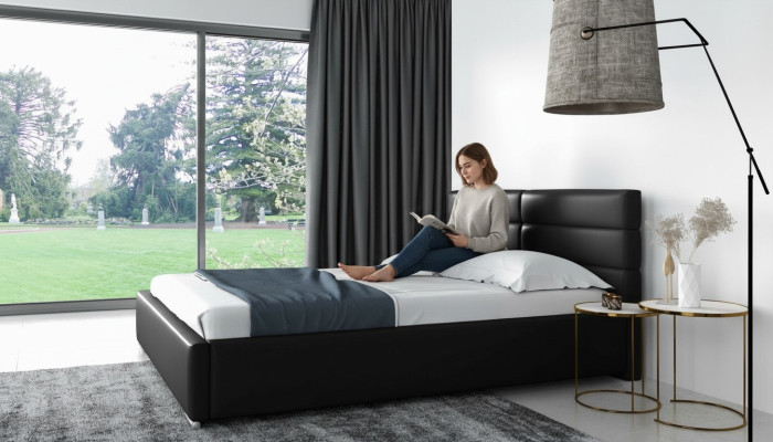 Bed frame wood design double hotel modern bed bedroom beds upholstered bed