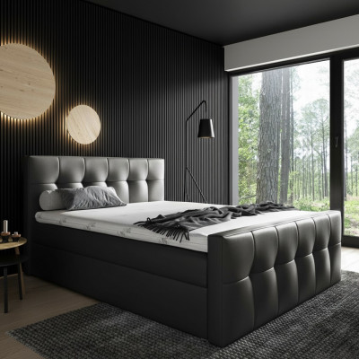 Box spring bed, bedroom beds, 200x200 upholstered bed, design, double, hotel furniture