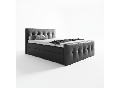 Box spring bed, bedroom beds, 200x200 upholstered bed, design, double, hotel furniture