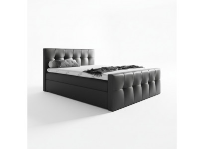 Box spring bed, bedroom beds, 200x200 upholstered bed, design, double, hotel furniture