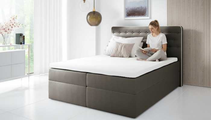 Bed with storage box spring bed contemporary double hotel 160cm bedroom