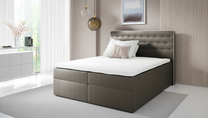 Bed with storage box spring bed contemporary double hotel 160cm bedroom