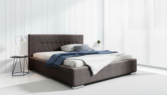 Bed frame double bed bed marital bed beds upholstered bed bedroom gray new