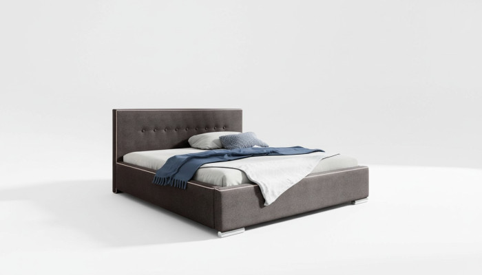 Bed frame double bed bed marital bed beds upholstered bed bedroom gray new