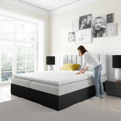 Box spring bed double bed bed with bed base marital bed beds 180cm upholstered bed