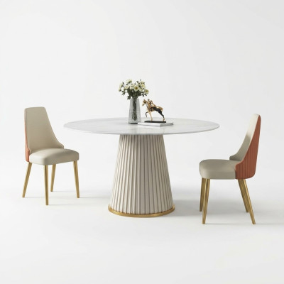 Luxury tables round table round design furniture stainless steel dining room dining tables new