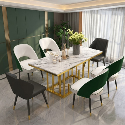 Luxury dining table dining room furniture furnishings table metal design tables dining tables