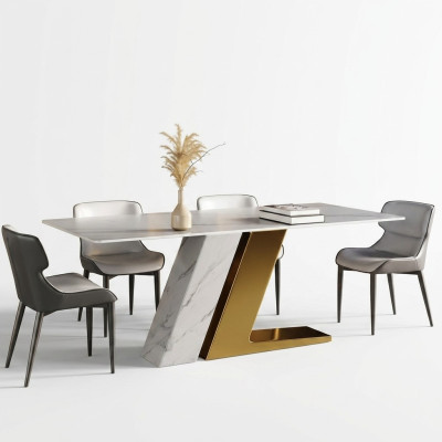 Tables Design Table Luxury Marble Imitation Furniture Dining Room Dining Tables Modern Gold