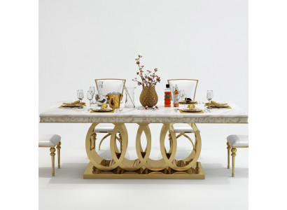 Luxury dining table dining room table metal gold tables dining tables furniture furnishings