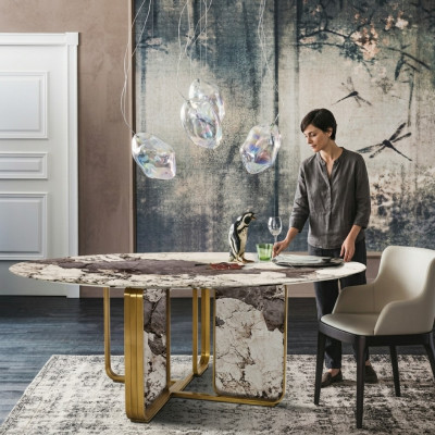 Stone dining tables round tables design table round furniture dining room modern new